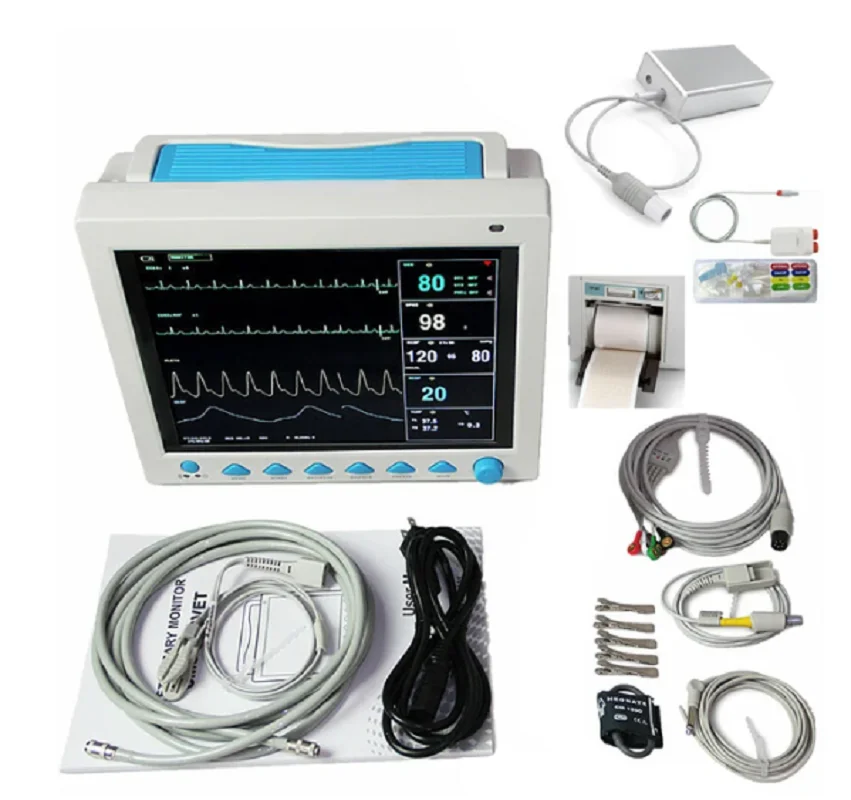 CONTEC CMS8000VET Co2 Veterinary ICU Patient Monitor Capnograph Vital Signs 7 parameter +ETCO2