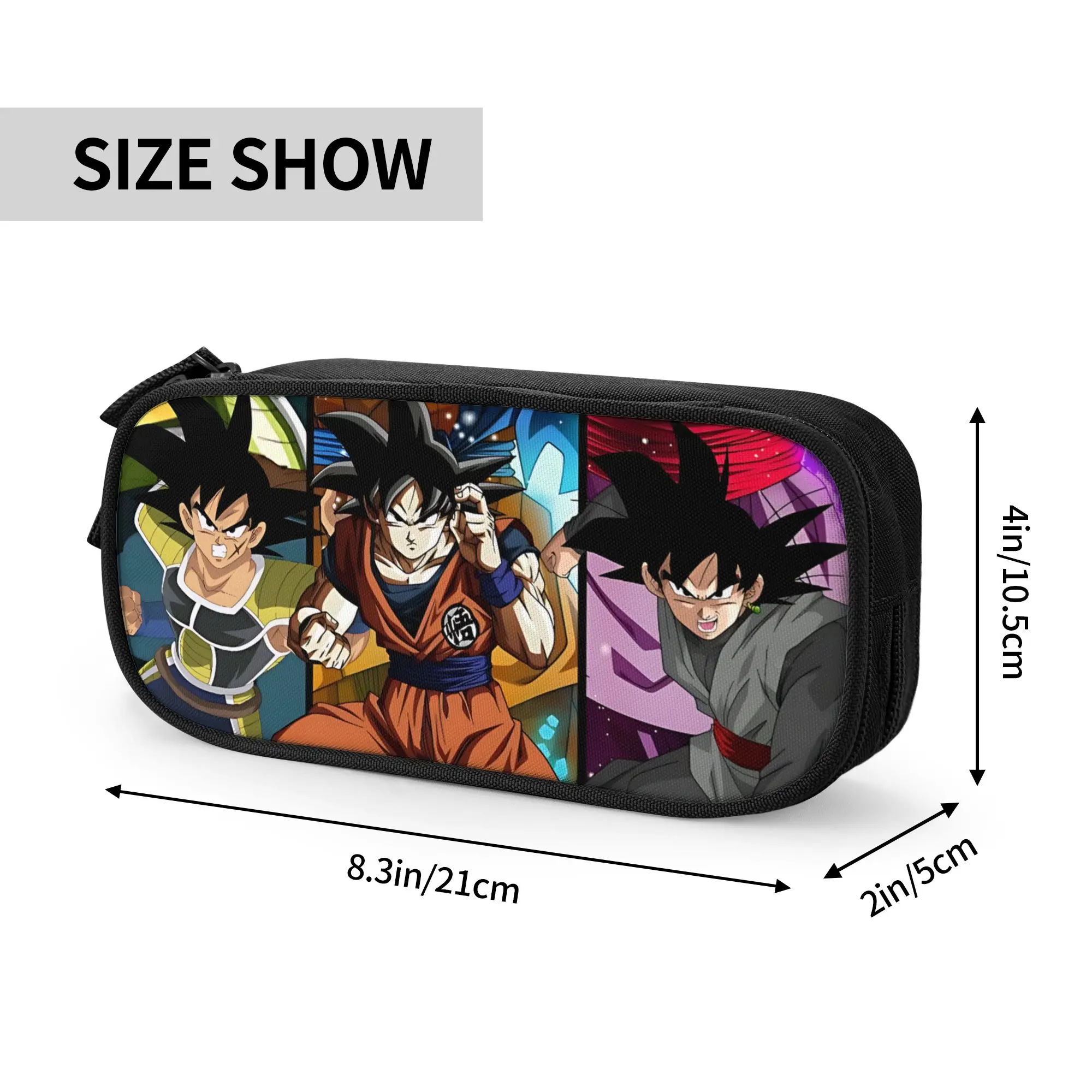 Custom Dragon Ball Z Goku Large Capacity Bags for Child  School Pencil Bag for Boys Gilrs Kids