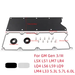 LS Gen 3 Engine Blocks Billet Valley Pan Cover Plate Cover Plate Billet Aluminum Low Profile For LSX LS1 LM7 LR4 LQ4 LS6 L59