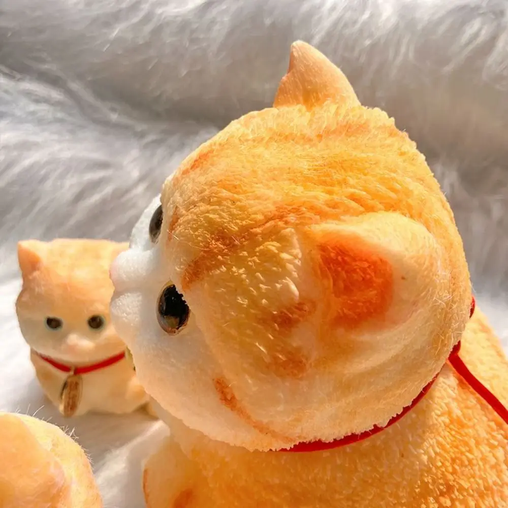 Lindo rebote lento gato grande muñeca apretar juguete viñetas de animales simulación gato apretar juguetes suave Mini gato Fidget juguete adultos