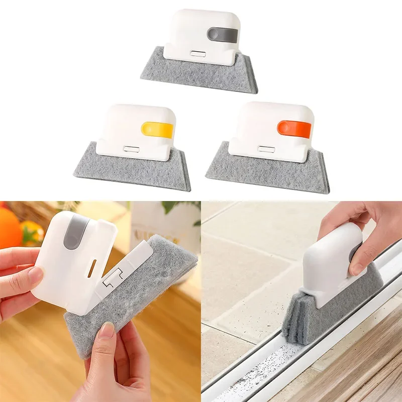 

Groove Cleaning Tool Window Frame Door 2 in 1 Groove Cleaning Brush Sliding Door Track Cleaning Tools Hand-held Crevice Cleaner