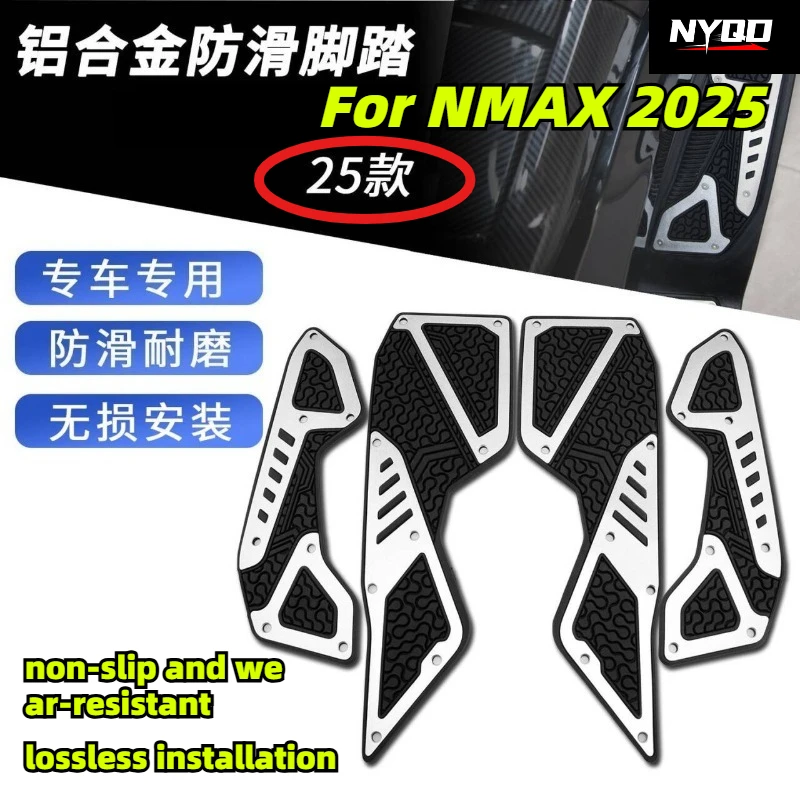 

CNC Aluminum Anti-Slip Footrest Pad for NMAX 2025 New Model Upgrade
