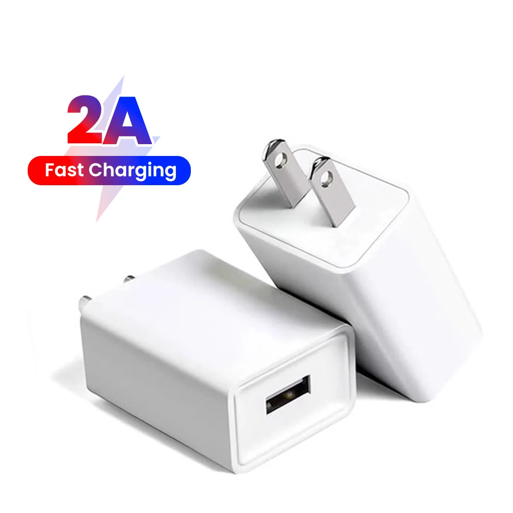 EU/US 10W USB-A Charger 5V 2A Mobile Phone Charging USB Travel Wall Charger For Low-power Appliances Mini Fan Power Bank Charge — product photo 1 of 1
