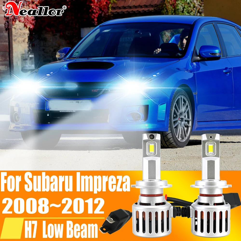 

2pcs High Power H7 Led Light Canbus No Error 6000K White Car Headlight Bulb Moto Diode Lamp 12v 55w For Subaru lmpreza 2008~2012