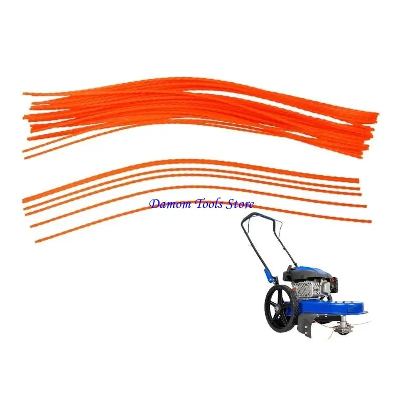 

57BE Bulk 40 нейлоновых сменных лесок, пригодных для садовых триммеров, устойчивая к запутыванию конструкция