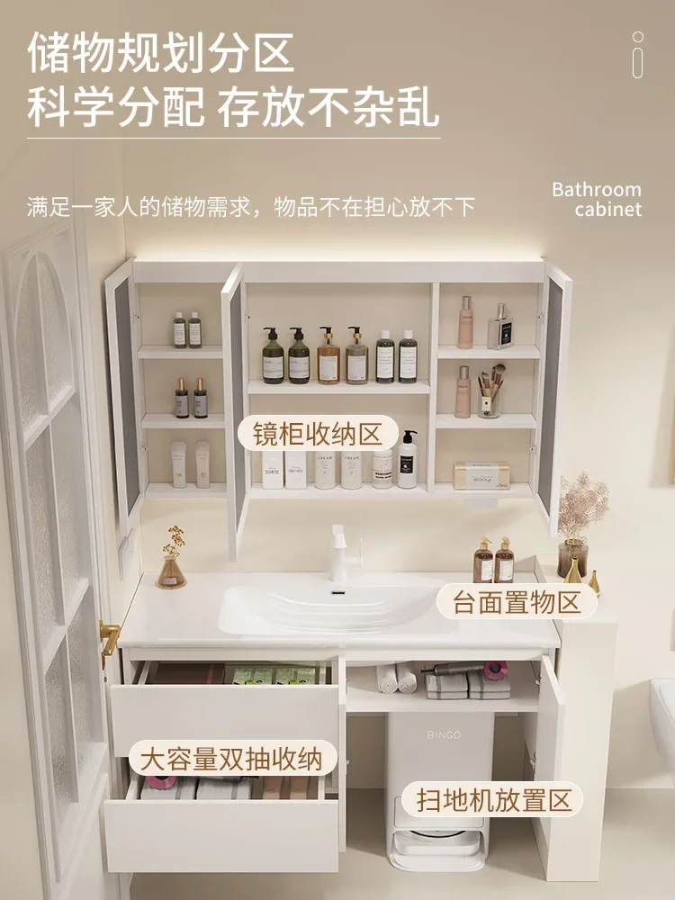 

Customization of ceramic integrated basin for bathroom cabinet of sweeper 75/78/85/88/95/98/105/108/115/118