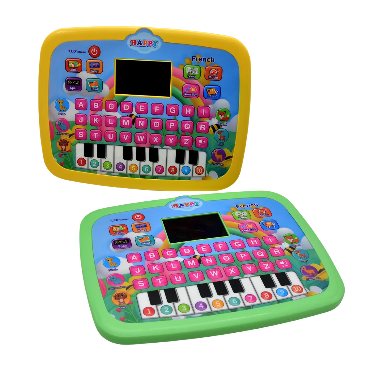 French LED Screen Point Learning Machines Educational Letters Words Learning Pads Kids Learning Tablet Kid Tablets for Kids