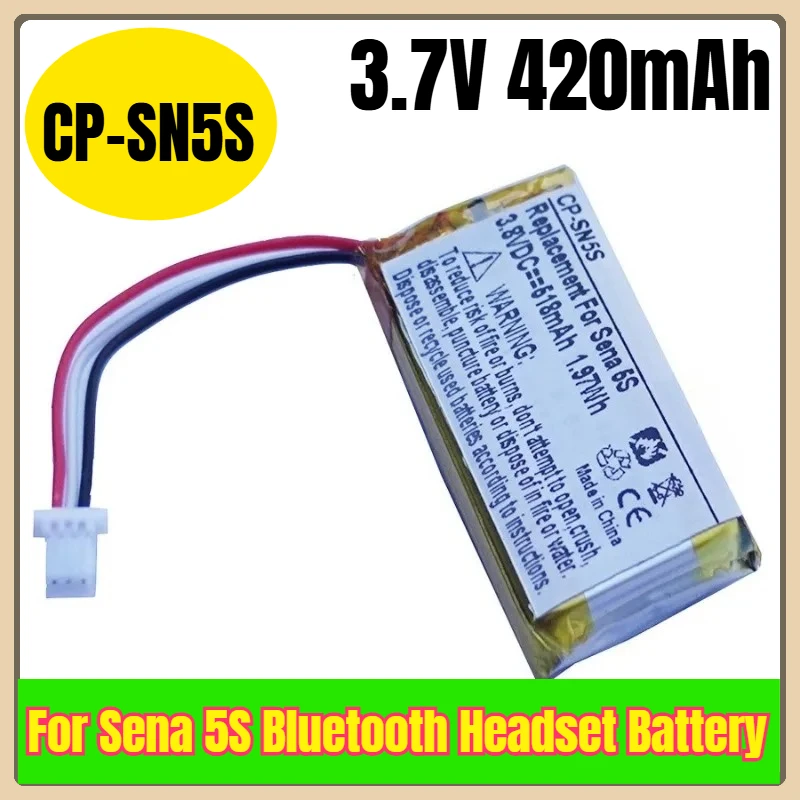 

CP-SN5S 3.7V 420mAh Bluetooth Headset Battery for Sena 5S