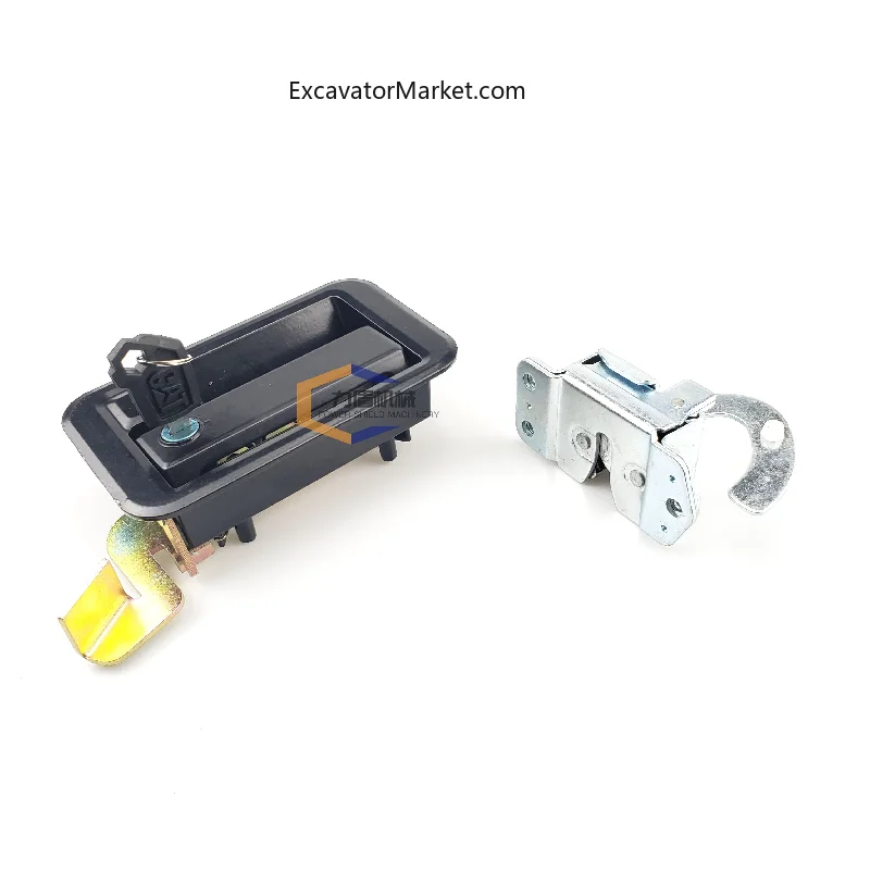 Excavator Parts For CAT 307 312 320B 320V1V2 cab door lock assembly external handle lock block excavator accessories