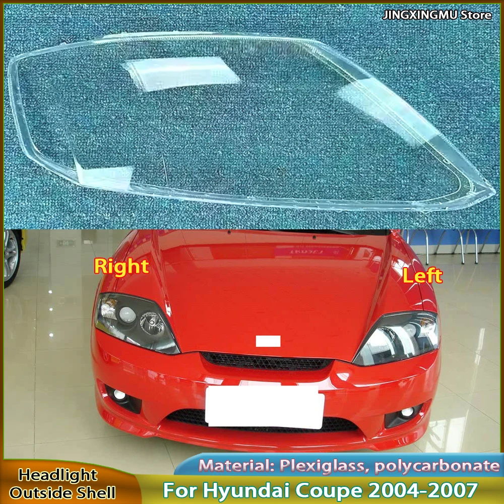 

Car Accessories Headlight Lens Cover Headlamp Shell Lampshade Transparent Shade Mask Glass For Hyundai Coupe 2004-2007