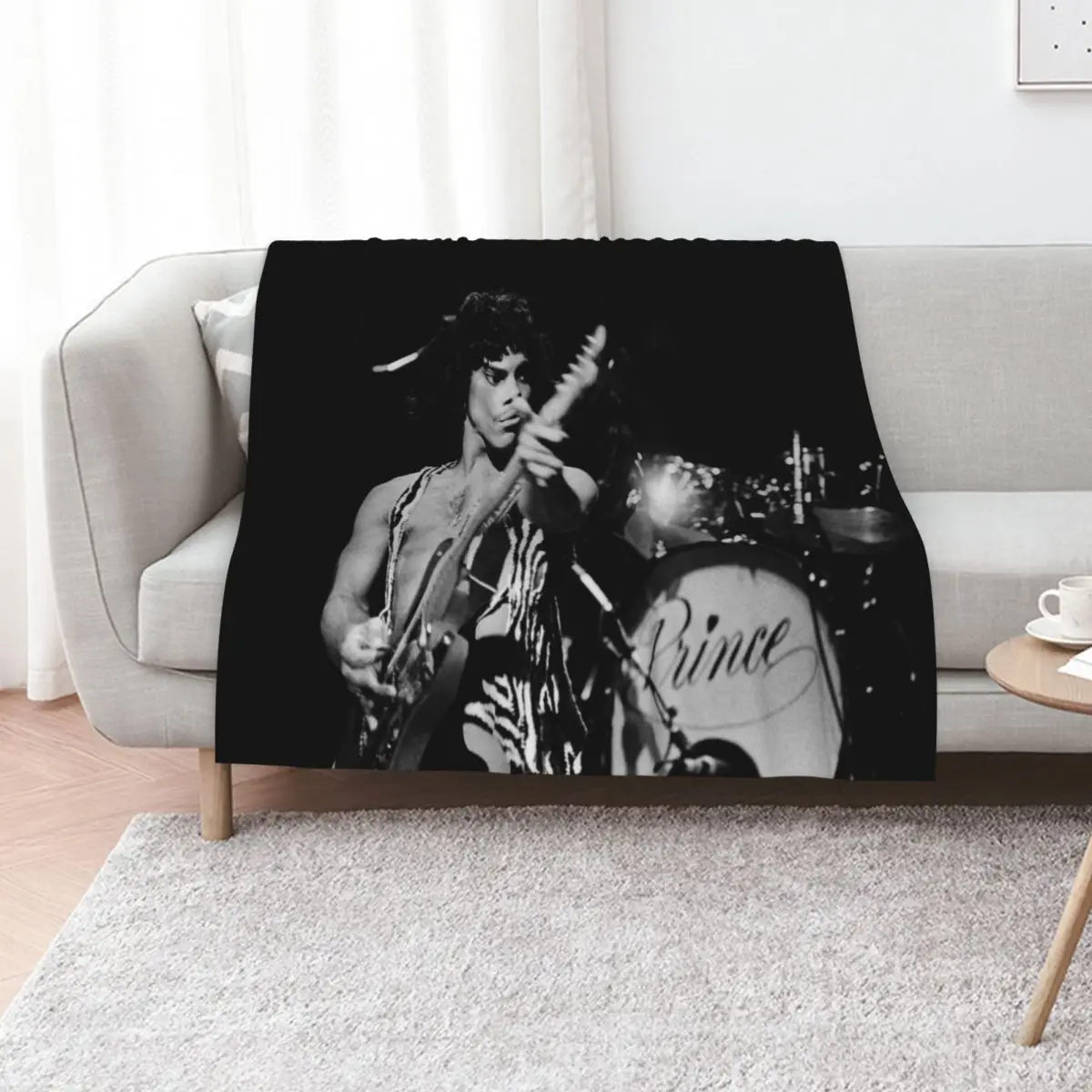 Vintage Prince Purple Concert Throw Blanket Flannel Summer Beddings Comforter For Sofa Thin Plaid on the sofa Blankets