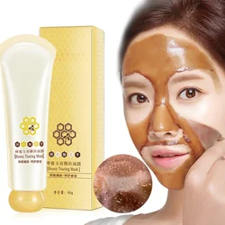 Nouveau masque peeling au miel, contrôle de l'huile, dissolvant de points noirs, décoller la fréquence, nettoyer les pores, rétrécir les soins du visage, soins de la peau