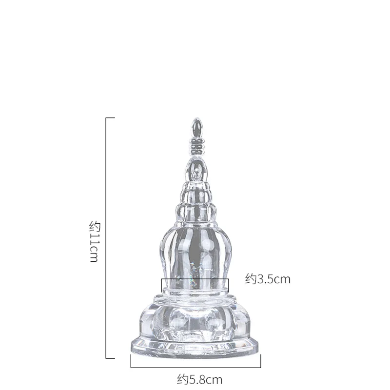 Stupa Bodhi Tower Crystal Buddha Pagoda Buddhist Articles Ornaments Household