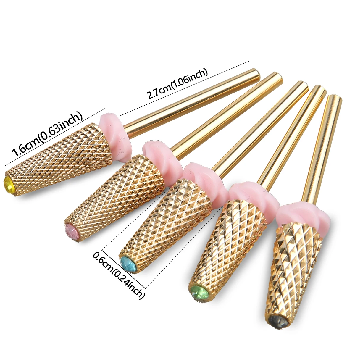 1pc Golden Manicure Grinding Head For Quick Removal of Acrylic Or Nail Gel with a 3/32" Shank Suitable for Manicure and Nail Art - Image 4