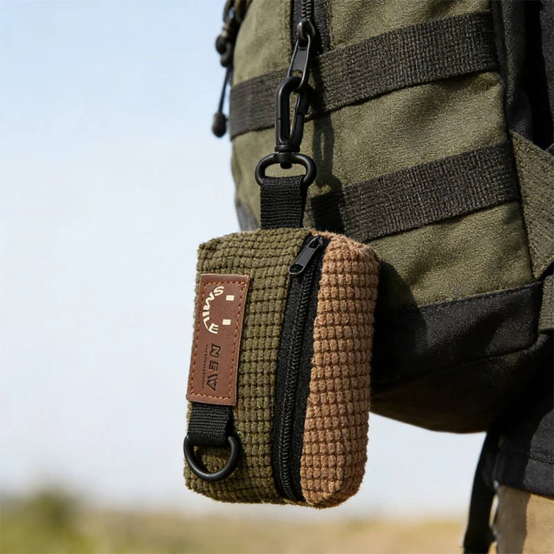 Trendy Cycling Sports Backpack - Portable Headphone Storage Bag, Universal Neck Hanging Pouch & Bag Pendant Tag