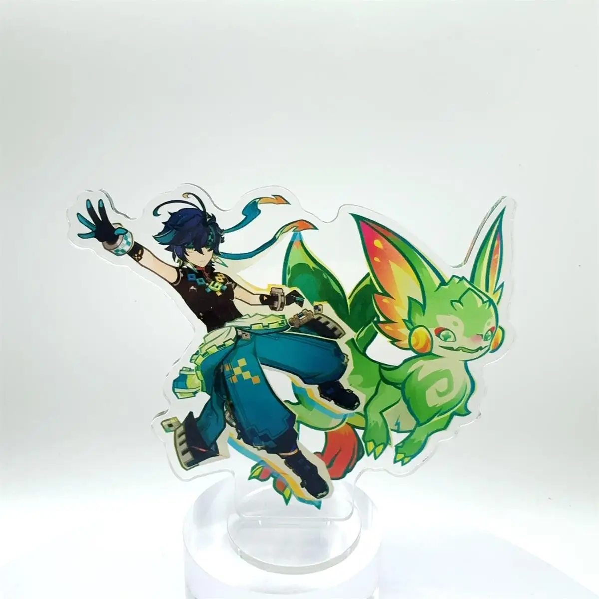 Figura de Anime, soporte acrílico Kinich Kachina Mualani, placa modelo, decoración de escritorio, letrero de pie, regalo para fanáticos del juego, 1 ud.