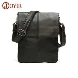 JOYIR Messenger Bag Men Leather Genuine Shoulder Crossbody Bags For Men leather Casual Designer Handbags Male Vintage Flag Bags