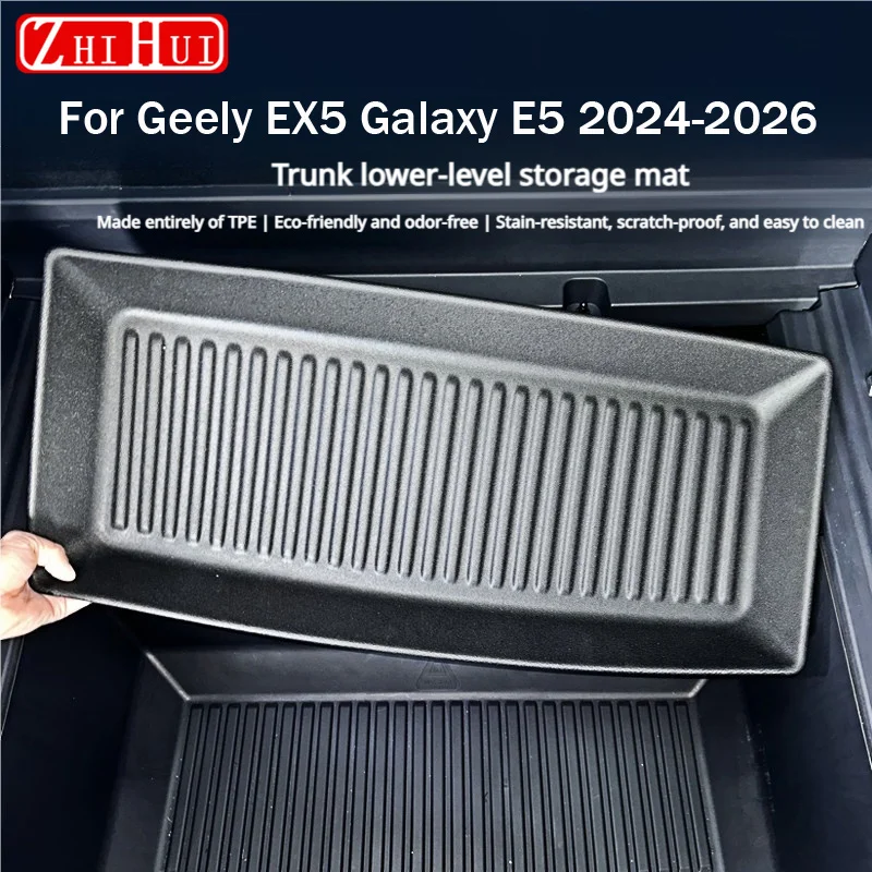 For Geely EX5 Galaxy E5 2024-2026 Car Styling Lower Compartment of The Boot Waterproof TPE Protective Mat Storage Accessories