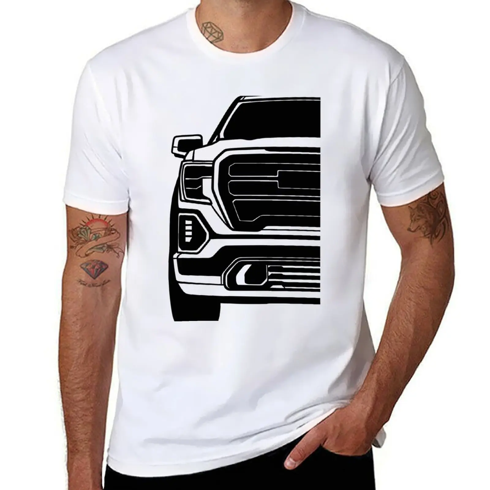 Sierra Pickup T-Shirt t shirts for man cotton soft t shirt men 100% cotton luxury brand man t shirts cotton T-shirt