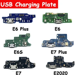 USB Charging Port Charger Board Flex Cable For Moto E7 E6S E4 E6 Plus E5 Play Go E7 Power Dock Plug Connector With Microphone