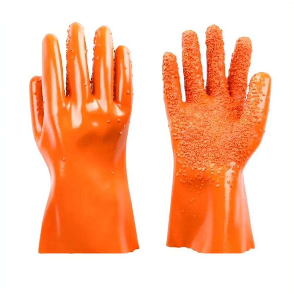 Heavy Duty Rubber Work Gloves Full Dipped Anti Slip Oil Resistant Waterproof Protection For Fangzhuo Industrial Chemical Safety