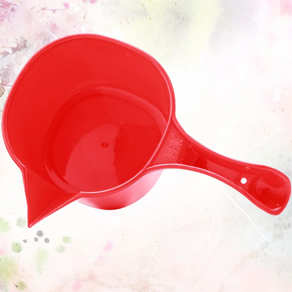 

Thickened Plastic Handle Water Ladle Red Mould Grouting Tool For Home Bath Shampooing Watering Flowers Washing
