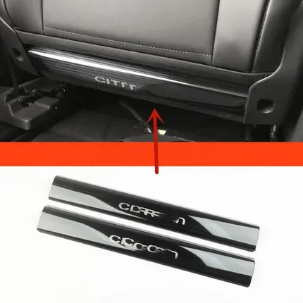 For Citroen C5 AIRCROSS 2017-2023 stainless steel Seat anti kick pad Seat Back row anti kick pad Anti-scratch car accessories