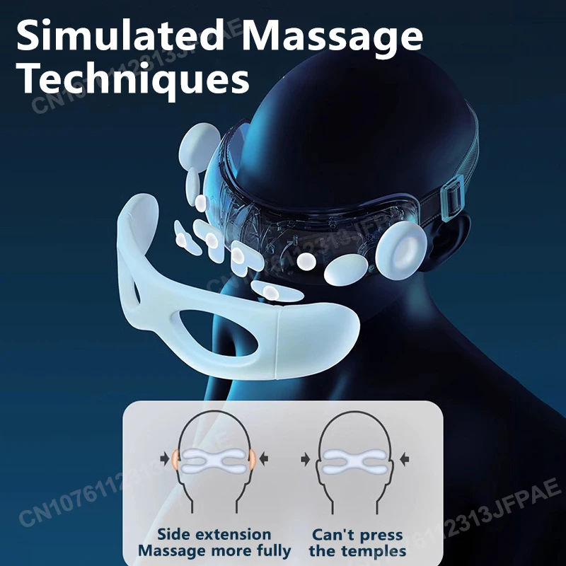 Electric Vibration Eye Massager Eye Relax With Music Device Heated Eye Mask Wireless Relieve Eye Strain Relief Sleeping Mask