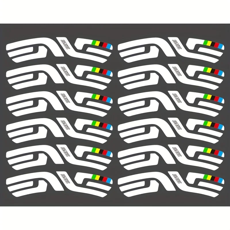 AliExpress NONE 12Pcs Rainbow Spoke Bike Wheel Stickers  Vibrant Colorful Durable PVC Vinyl Decals for Bicycle Rim Laptop Helmet DIY Decoration