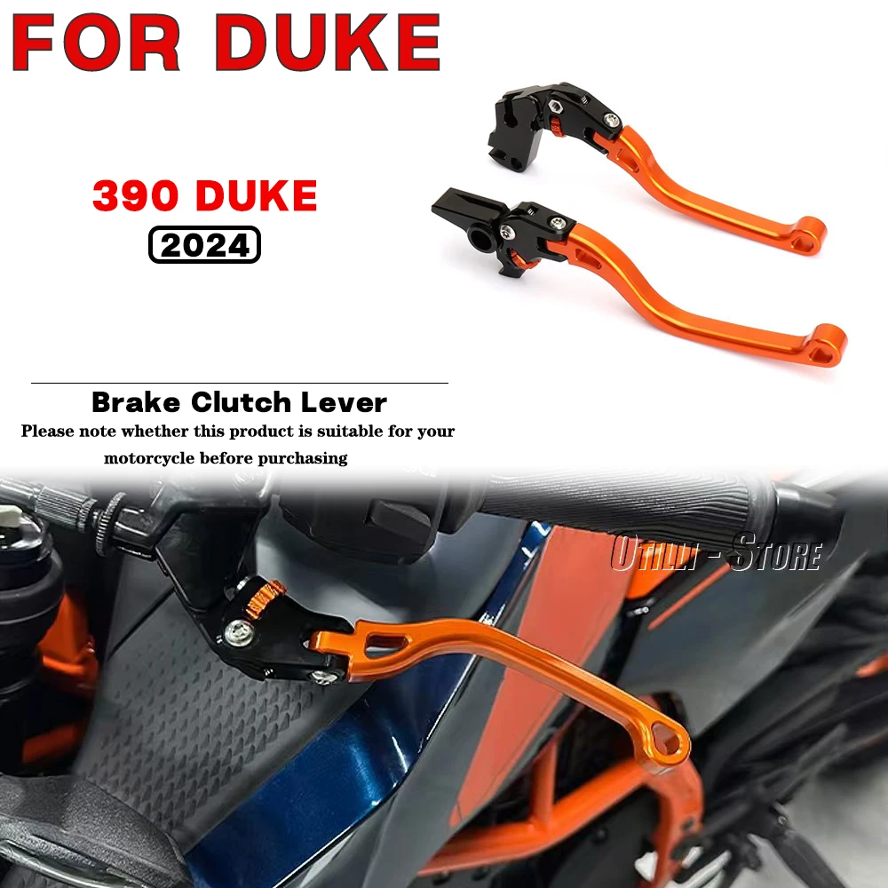 

For KTM 390 DUKE 2024 Motorcycle modification accessories New Left and Right Brake Clutch Levers Orange Black