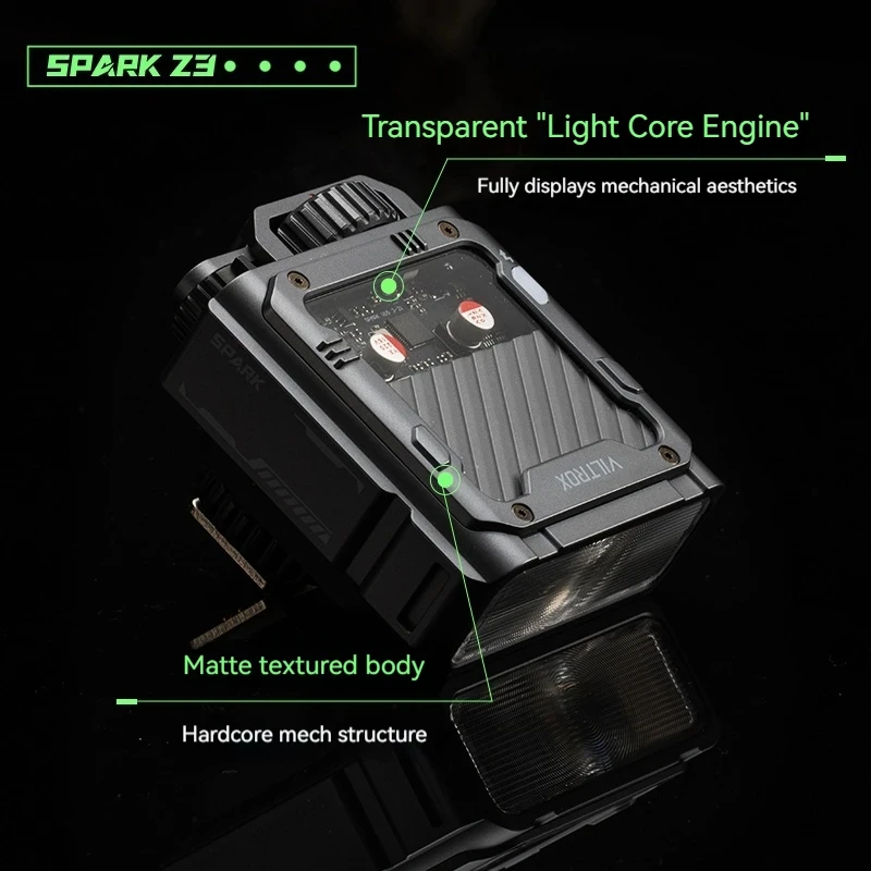 VILTROX Spark Z3 en cámara Flash Speedlite para cámara Canon Nikon Sony Fujifilm DSLR, con luz de velocidad TTL GN16 6500K