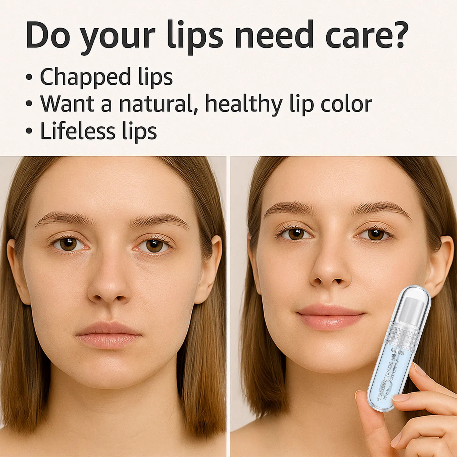 زيت الشفاه الهيالورون الممتلئ بالطموح الهيدروجيني 5 مل، ترطيب طويل الأمد، يجعل الشفاه ناعمة وممتلئة، يلمع الشفاه