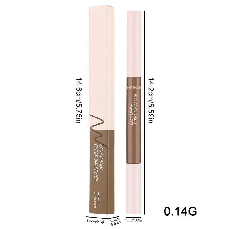 Wenkbrauwpotlood Langdurige Waterdichte Wenkbrauwen Potlood Double-Ended Microblading Wenkbrauw Pen Langdurige Natuurlijke Wenkbrauw Make-Up