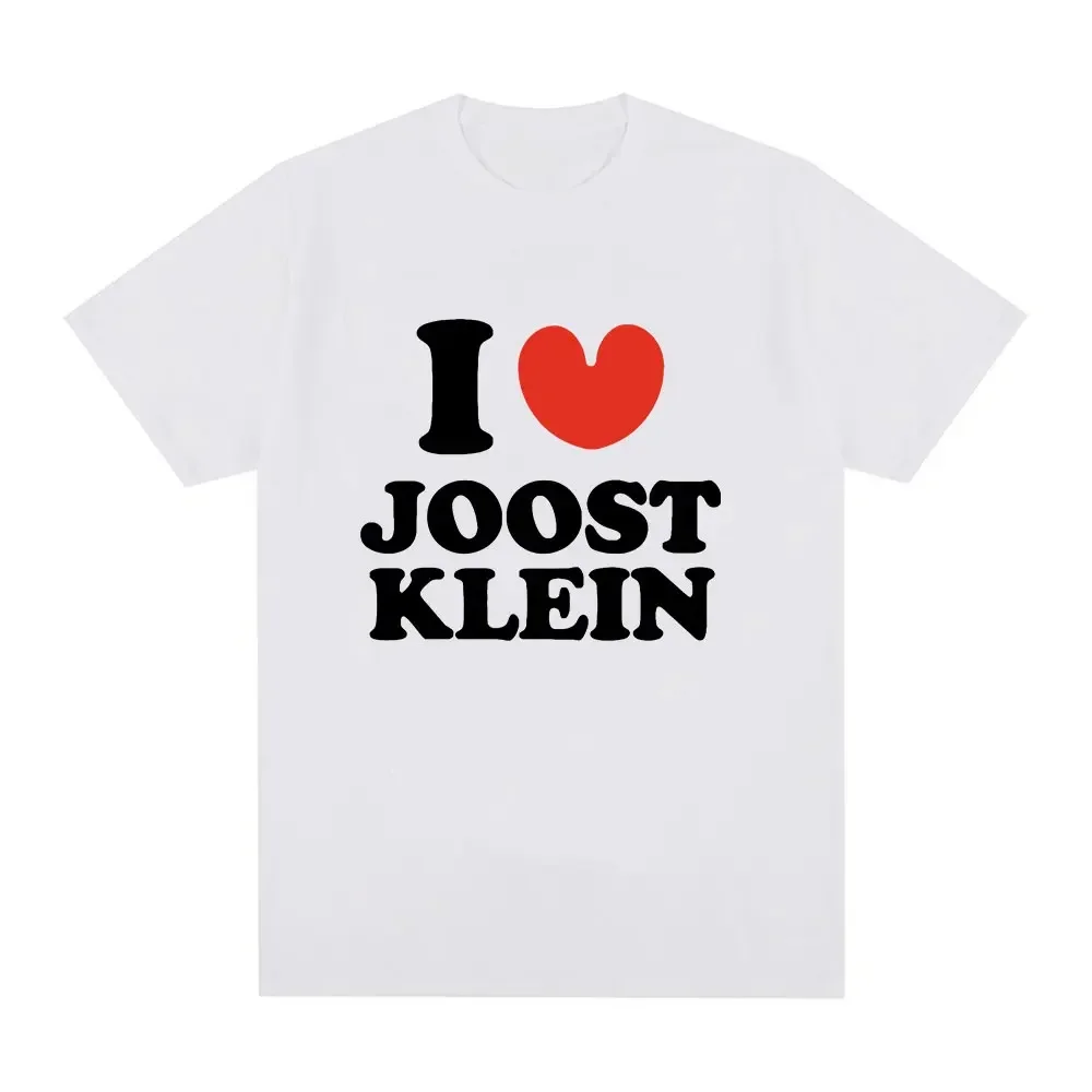 I Love Joost Klein T Shirt Men Women Fashion Hip Hop Vintage T-shirt O Neck Loose Short Sleeve T Shirts Streetwear