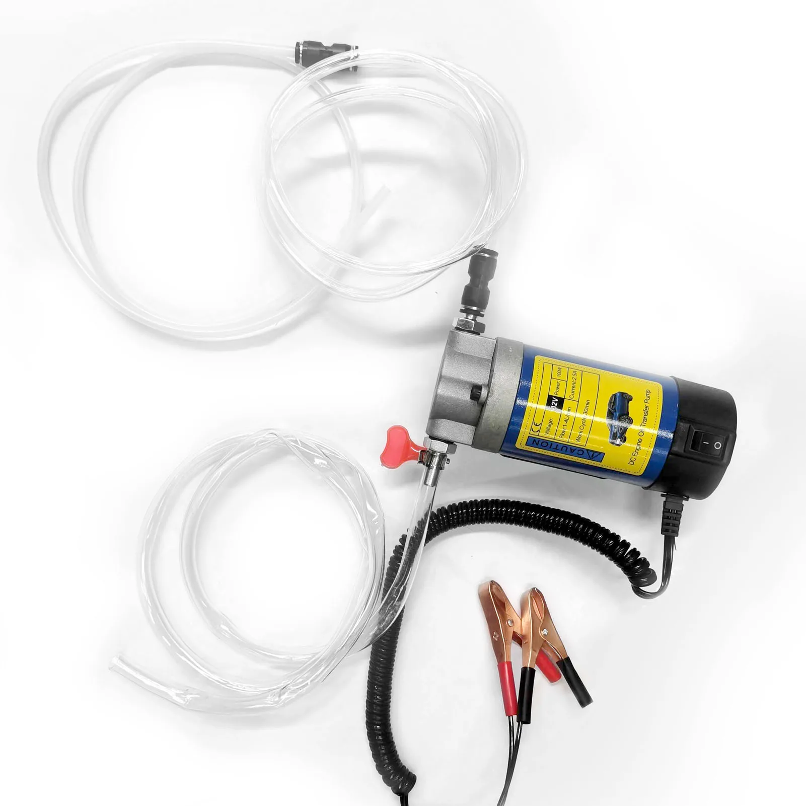 12V Portable Oil Transfer Pump Extractor Fluid Suction Electric Change Fuel Pump Siphon Tool for Car Motorcycles Boats 100W