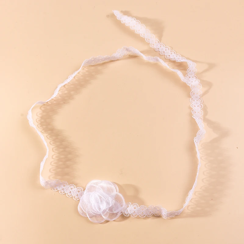 Aihua Heißer Verkauf Nettes Mädchen Schwarz Samt Spitze Schmetterling Blume Choker Halskette Sexy Loli JK Student Schlüsselbein Hals Kette Schmuck – Detail 19