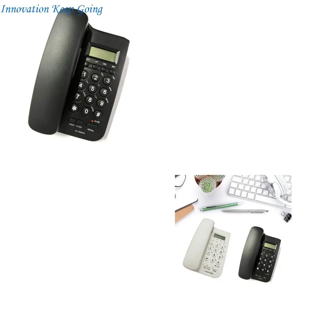 E65C Telephone Desktop Telephone Fixed Telephone Caller Telephone Front Desk Home Office with Call Display Telephone