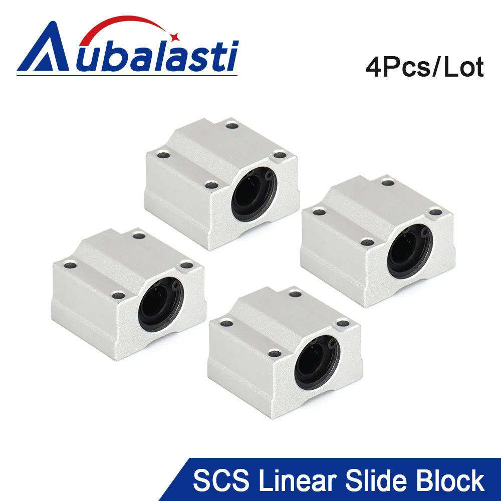 

4Pcs Linear Motion Ball Bearing Slide Block Bushing SCS6UU SCS8UU SC10UU SCS12UU Linear Shaft CNC 3D Printer Parts