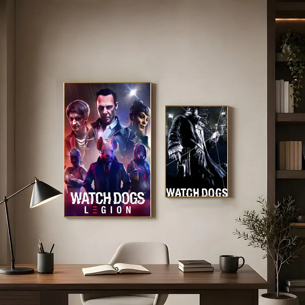 Action Game Watch Dogs Poster Modern Interior Wall Decor & Trendy Home Highlights