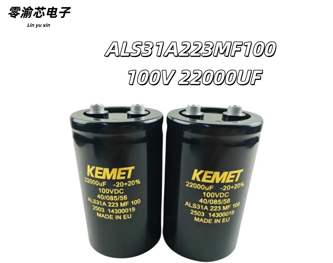 KEMET ALS31A223MF100 100V 22000UF Brand New Original Aluminum Electrolytic Capacitor