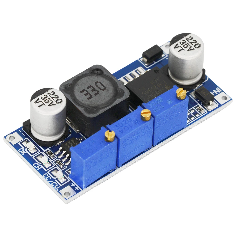 LM2596 LED Driver DC-DC Step-down CC/CV Power Supply Module Battery Charger Adjustable LM2596S Constant Current Voltage Good