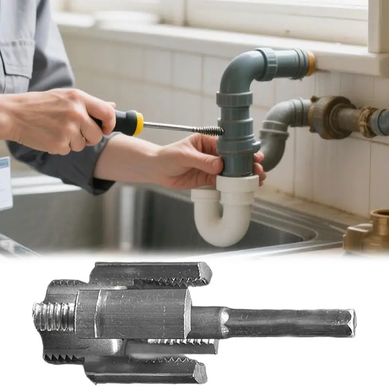 Pipe Threading Tool For Electric Drill Electric Drill Internal External Threader Maker Precise Sturdy Plumbing Repair Solution