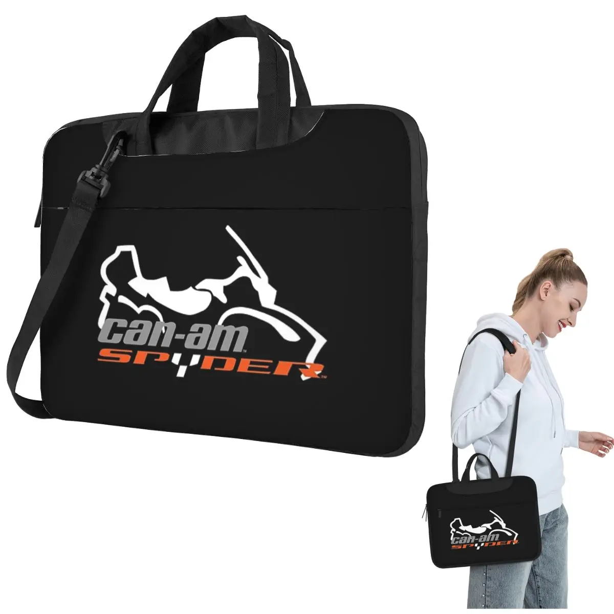 Can-Am BRP Motorcycle Crossbody Laptop Bag Case Computer Bag Resistant Protective Notebook Pouch for Macbook Pro