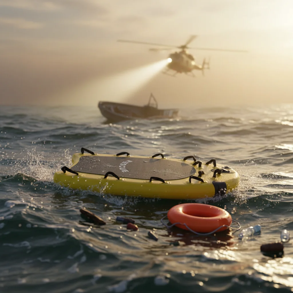 2026 Best Selling Inflatable Floating Rescue Board Portable Water Rescue Commercial DWF+PVC For Outdoor Jet Ski Emergency Rescue