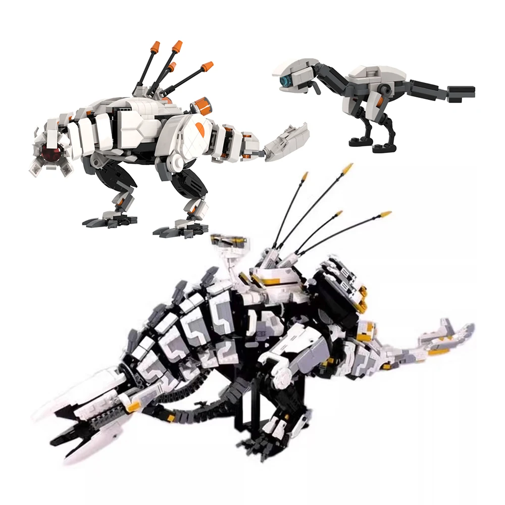 

MOC Mecha динозавр зверь большой средний микро дракон набор строительных блоков DIY собранная кирпичная игрушка фигурка Рождественский подарок