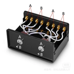 2 çift amplifikatör/hoparlör switcher /A-B amplifikatör switcher iki iki out amplifikatör hoparlör iki kanallı güç amplifikatörü anahtarı