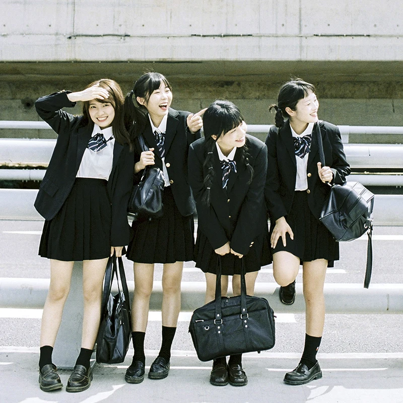 High School Preppy Jacket Uniform Black DK JK Suit Japanese Korean Blazer Students Long Sleeves Coat Women Men School Uniform