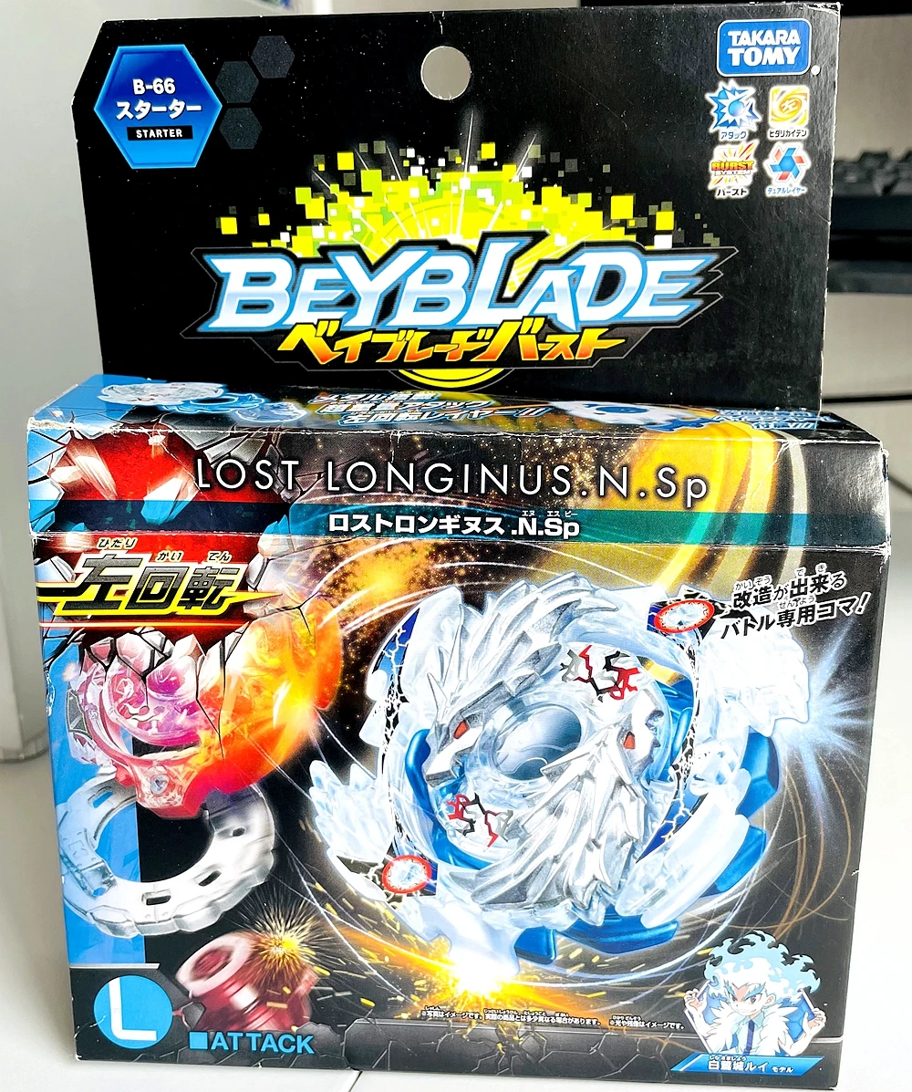 

Original TAKARA TOMY BEYBLADE BURST B-66 STARTER LOST LONGINUS.N.SP