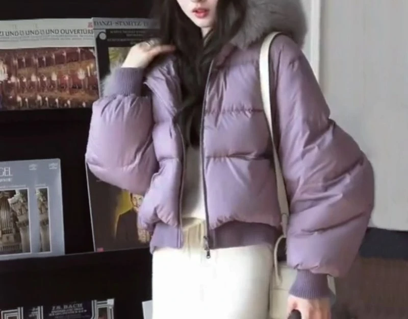 เสื้อแจ็คเก็ตผ้าฝ้ายบุหนาสำหรับผู้หญิง แฟชั่นฤดูใบไม้ร่วงฤดูหนาว เสื้อโค้ทผ้าฝ้าย รุ่นใหม่ปี 2026