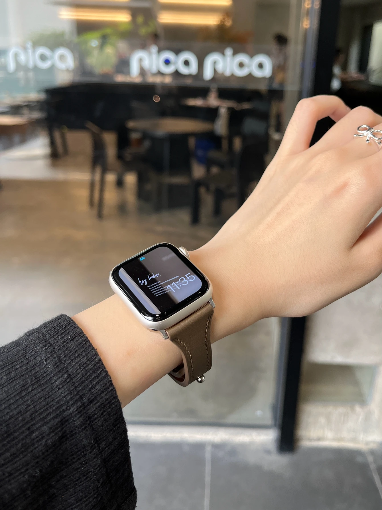 Slim For Apple Watch band women Ultra 10/9/8/7/6/5/4/3/2/1 SE 38mm 40mm 41mm 42mm 44mm 45mm 46mm Leather Loop